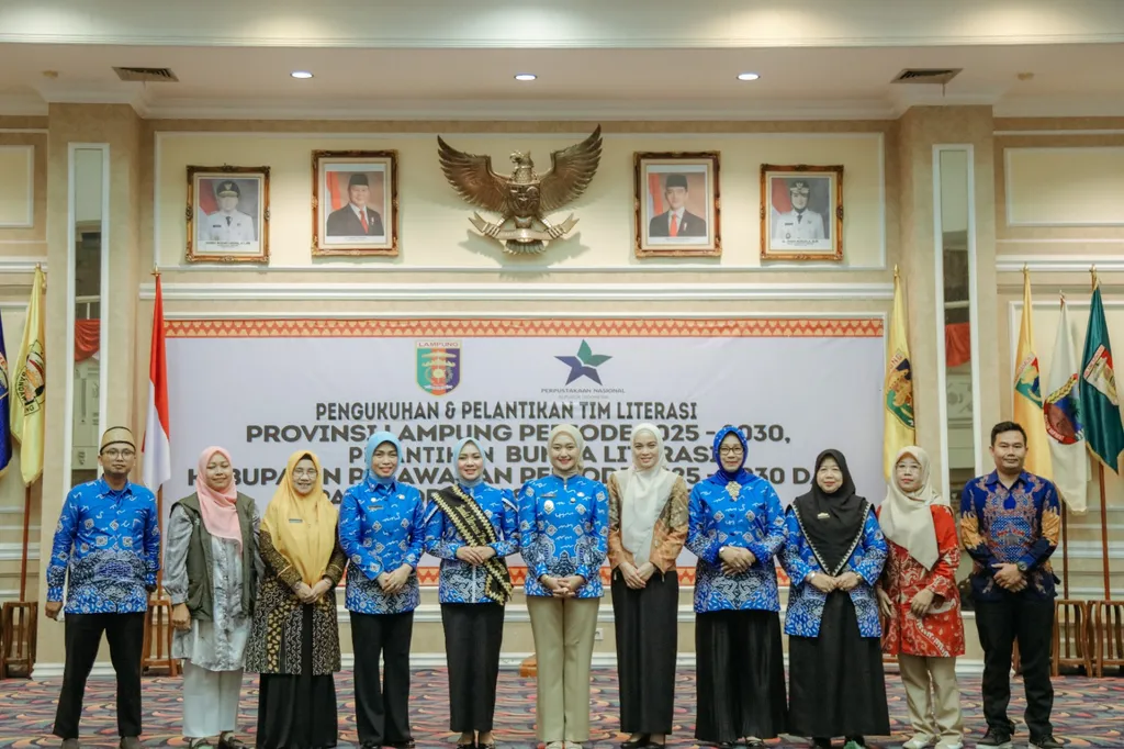 Wagub Jihan Lantik Tim Literasi Provinsi Lampung