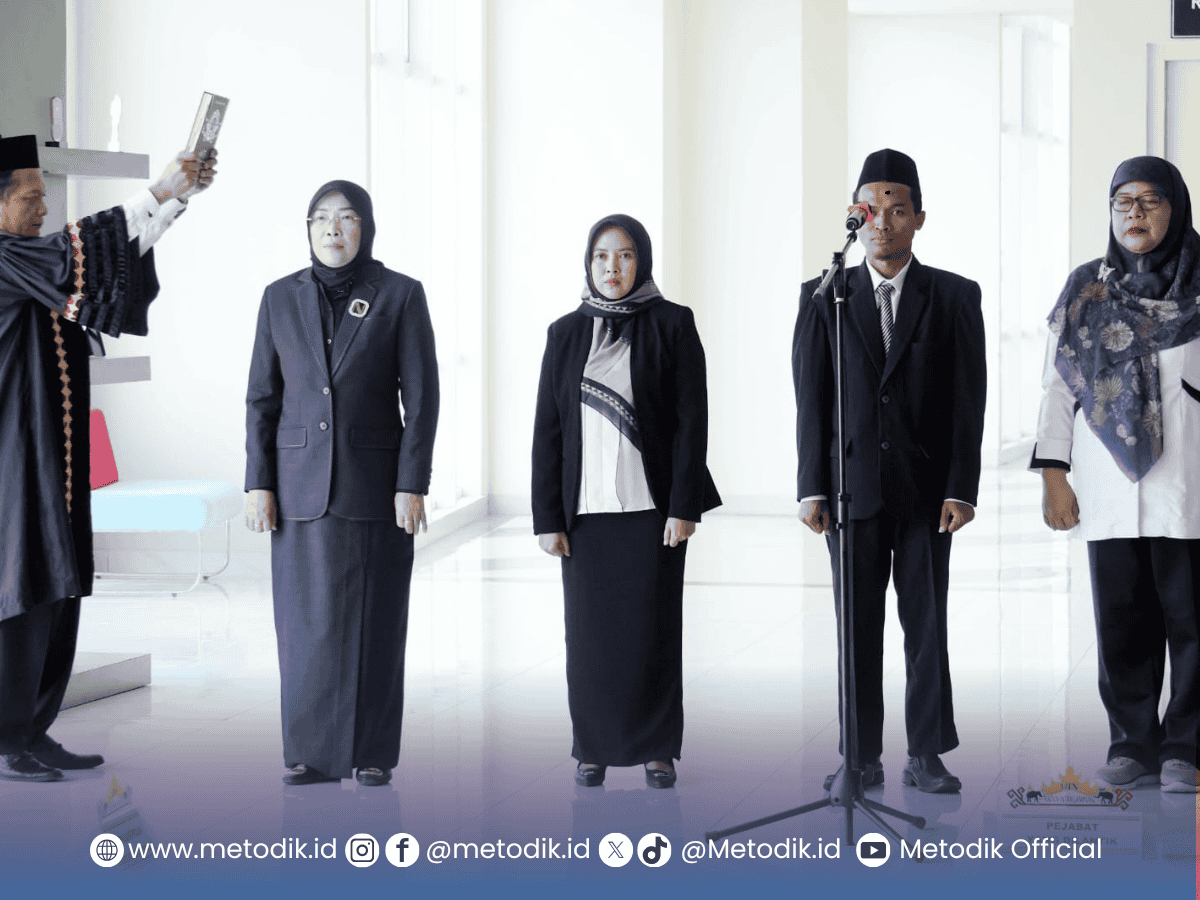 Rektor UIN RIL Lantik Jajaran Prodi dan Kepala UPT Perpustakaan