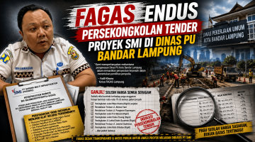 Janggal! FAGAS Curigai Proyek Jalan-Trotoar SMI Bandar Lampung Sarat Rekayasa Tender